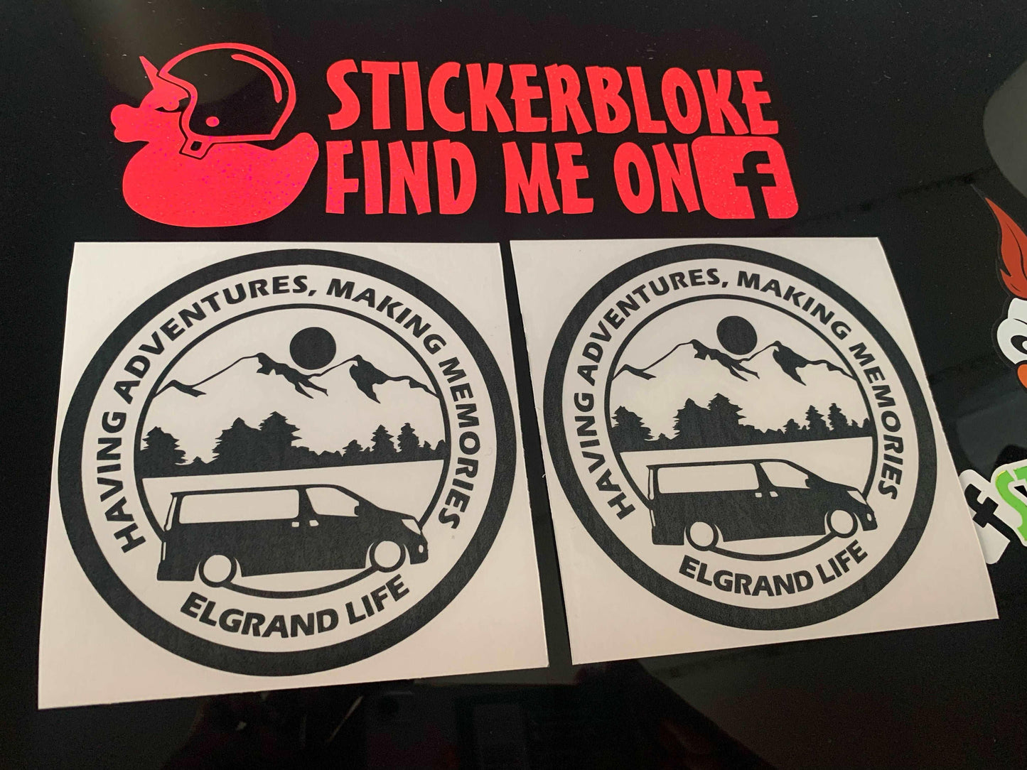 HAVING ADVENTURES MAKING MEMORIES ELGRAND EL GRAND - STICKERBLOKE