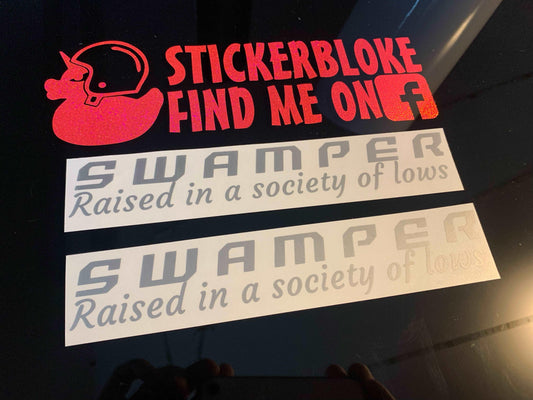SWAMPER RAISED IN A SOCIETY OF LOWS