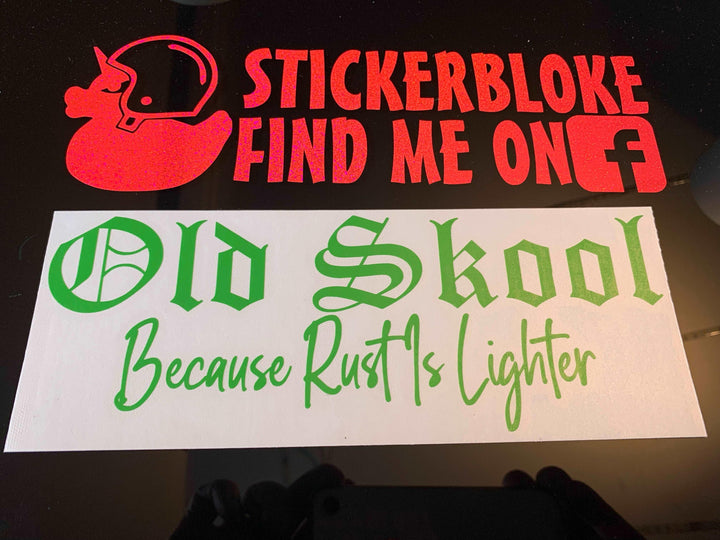 OLD SKOOL STICKERS/DECALS – STICKERBLOKE