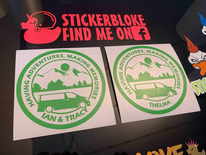 HAVING ADVENTURES MAKING MEMORIES ELGRAND EL GRAND - STICKERBLOKE