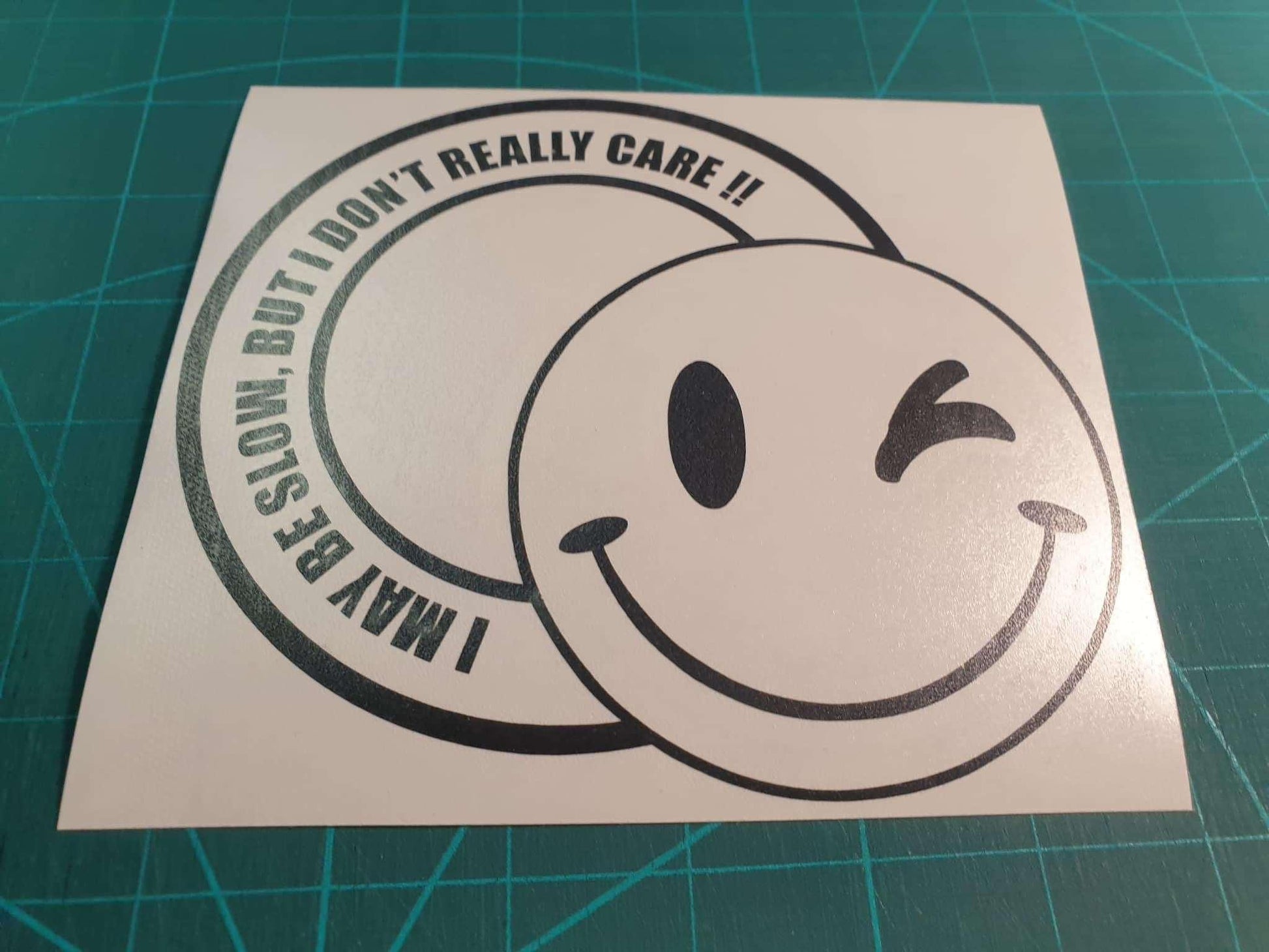 I MAY BE SLOW BUT I DONT REALLY CARE