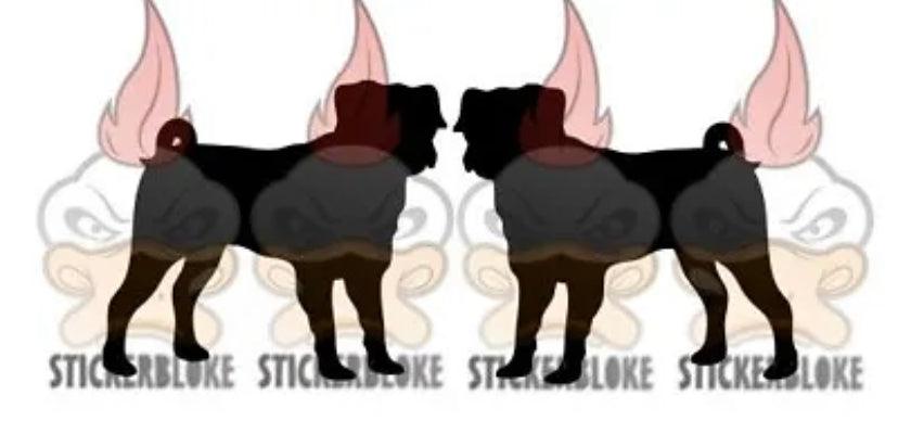 PUGGLE PAIR OF – STICKERBLOKE