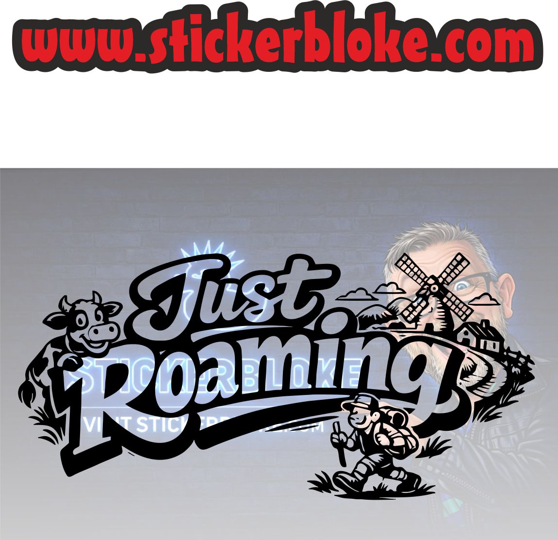 JUST ROAMING STICKER