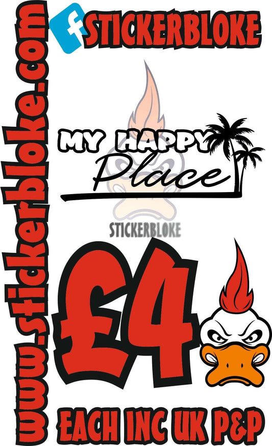 MY HAPPY PLACE - STICKERBLOKE