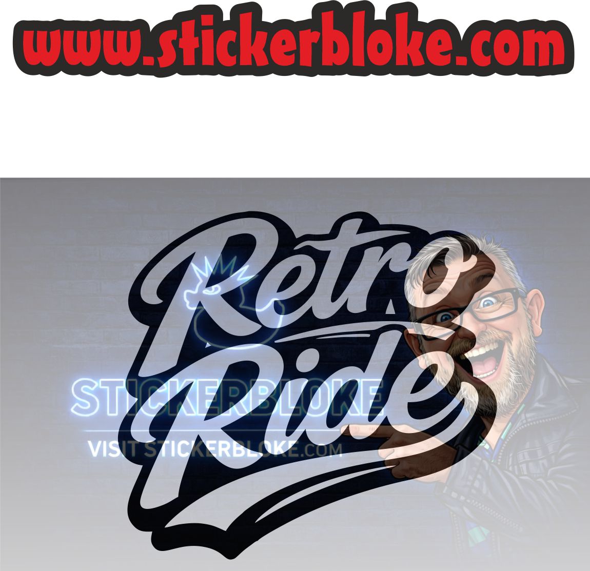RETRO RIDE – STICKERBLOKE
