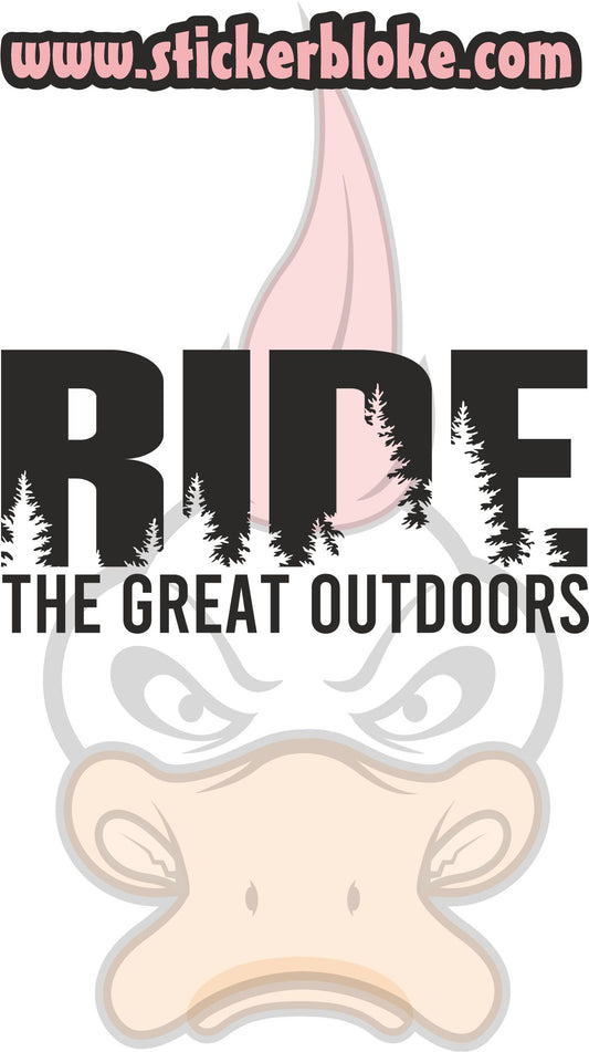 RIDE THE GREAT OUTDOORS STICKER