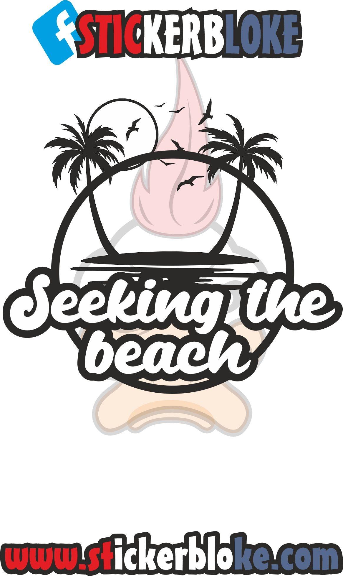 SEEKING THE BEACH STICKER