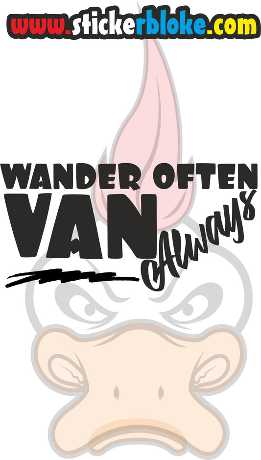 WANDER OFTEN VAN ALWAYS STICKER
